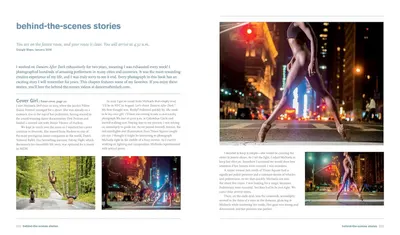 This image showcases the brand's creative process and storytelling approach, building emotional connection by sharing the photographer's journey and experience creating the 'Dancers After Dark'…