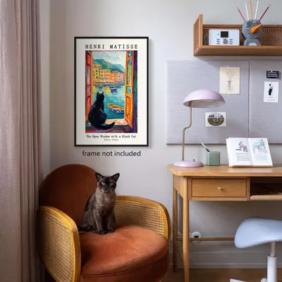 Demonstrates how the art print looks when displayed in a real home environment, helping shoppers visualize the product in their own living space.