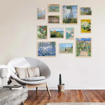 Demonstrates how the framed art prints look when displayed in a real home setting, helping shoppers visualize the product in their own living space.