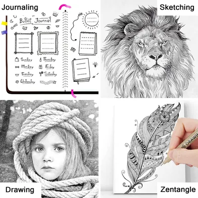 Demonstrates the versatility of the product by showing four distinct creative applications, reassuring shoppers that it can be used for various artistic and organizational purposes.