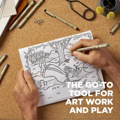 Demonstrates the product's suitability for artistic and creative activities, specifically coloring and detailed artwork, to appeal to hobbyists and creative users.