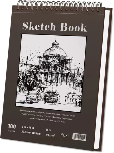 Communicates multiple product benefits and specifications to reassure shoppers that this sketchbook offers professional-quality features including compatibility with various media, smooth texture,…