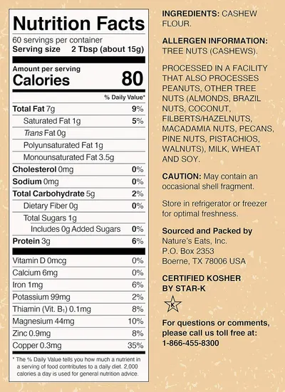 Communicates safety and dietary compliance information including kosher certification, allergen warnings, and facility processing details to help shoppers make informed purchasing decisions based on…