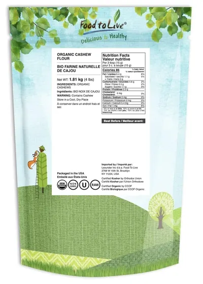 Communicates the product's organic, non-GMO, kosher, and raw certifications to reassure health-conscious shoppers about quality and safety standards.