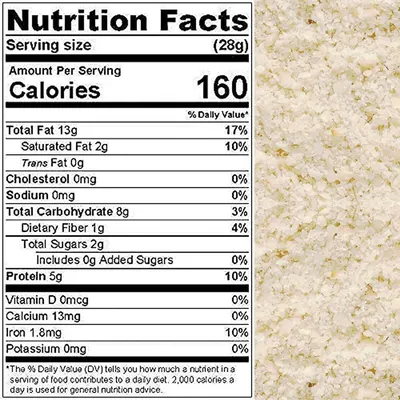 Provides comprehensive nutritional information to help shoppers make informed dietary decisions, highlighting multiple health benefits including low sodium, zero cholesterol, no added sugars, and…