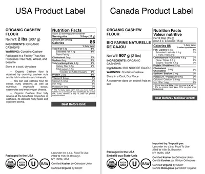 Communicates the product's organic, non-GMO, kosher, and raw certifications to reassure health-conscious shoppers about quality and safety standards.