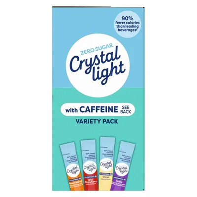 Communicates a quantifiable health benefit to reassure shoppers that this product is a low-calorie alternative to other beverages. Shows the customer what flavors are included in the variety pack so…