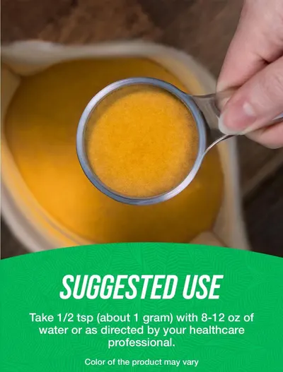 Demonstrates how to properly use the product by showing the correct dosage measurement and mixing instructions, providing clear guidance for shoppers on preparation and consumption. Reinforces the…