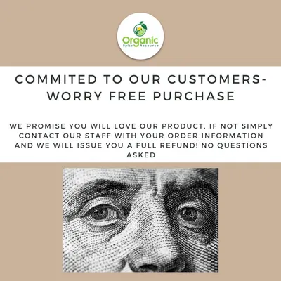 Communicates the brand's commitment to customer satisfaction with a full refund guarantee, building trust and reducing purchase anxiety.
