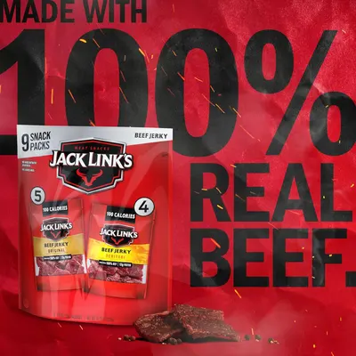 Emphasizes the product's quality by highlighting that it is made with 100% real beef, reassuring shoppers about ingredient authenticity and premium quality. Communicates the core benefit of…