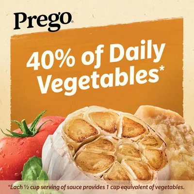 Communicates that the product provides 40% of daily vegetables per serving, positioning it as a nutritious and healthy meal option for families. Highlights the nutritional benefit of the product in…