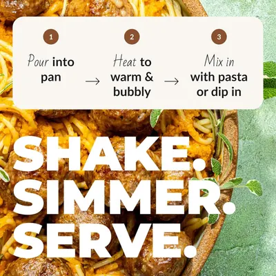 Demonstrates the simple 3-step process for preparing the product, reassuring shoppers that it's quick and easy to make.
