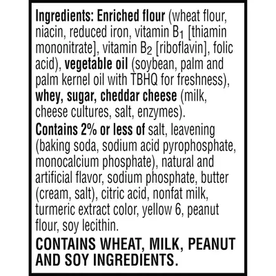 Provides complete ingredient list and allergen warnings to inform shoppers about what's in the product and help them make safe purchasing decisions based on dietary restrictions or allergies.