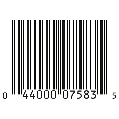 Displays the product's barcode for scanning and identification purposes, providing essential product information for retail and inventory management.