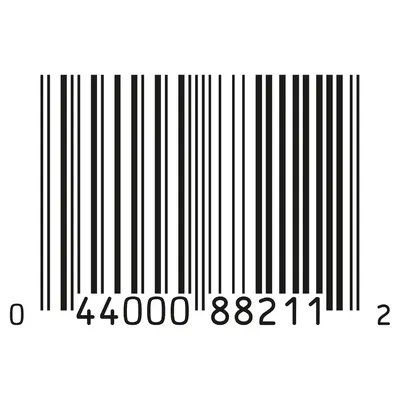 Displays the product barcode for scanning and identification purposes, providing essential product information for retail and inventory management.