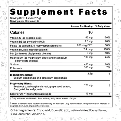 Provides detailed nutritional and ingredient information to inform shoppers about the product's composition, vitamins, minerals, and proprietary blends, building transparency and trust.