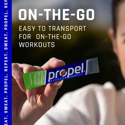 Communicates that the product is portable and convenient for workouts on the go, appealing to active shoppers who need easy-to-transport fitness nutrition.