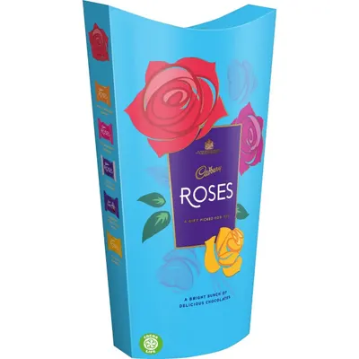 Positions the product as a gift option with decorative rose imagery and the tagline 'A gift picked for you,' making it ideal for special occasions and gifting.