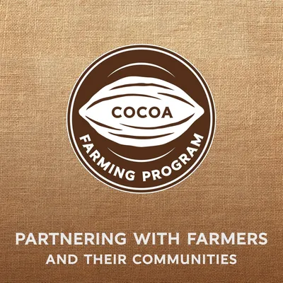 Communicates the brand's commitment to ethical cocoa sourcing and supporting farming communities, building trust and appealing to socially conscious shoppers.