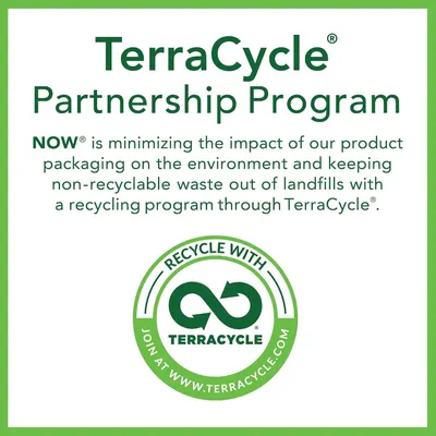 Communicates the brand's commitment to environmental sustainability by highlighting their partnership with TerraCycle to recycle product packaging and reduce landfill waste, reassuring eco-conscious…