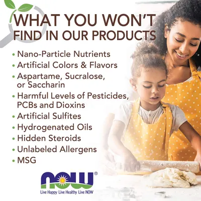 Communicates the brand's commitment to clean, safe ingredients by listing multiple harmful substances that are NOT included in their products, building trust with health-conscious shoppers.