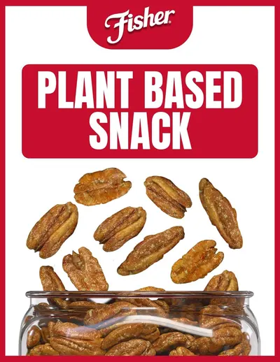 Communicates that this is a plant-based snack option, appealing to shoppers seeking vegan or vegetarian alternatives.