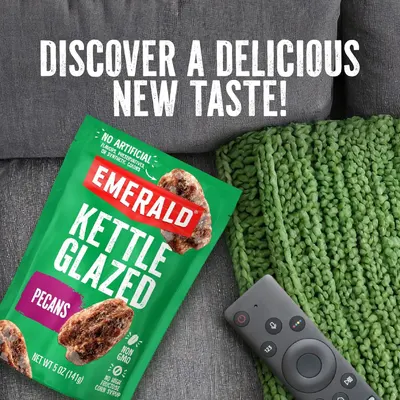 Positions the product as a convenient snack for relaxing at home while watching TV, creating an emotional connection with everyday leisure moments.
