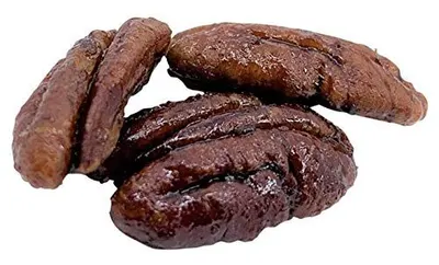 Provides a clean, catalog-style view of the product (pecans) on a white background with no distractions, allowing shoppers to see the product clearly.