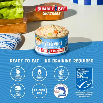Communicates multiple distinct product benefits and certifications in a segmented layout to reassure shoppers about convenience, dietary compatibility, quality sourcing, and sustainability.