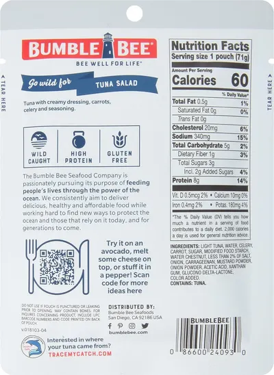 Communicates the brand's purpose and values around ocean sustainability and healthy food, building emotional connection and trust with shoppers who care about environmental responsibility.