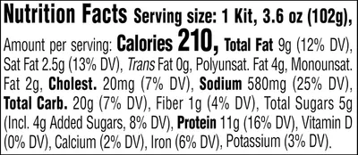 Provides complete nutritional information to help shoppers make informed dietary decisions and understand the product's calorie, fat, protein, and other nutrient content.