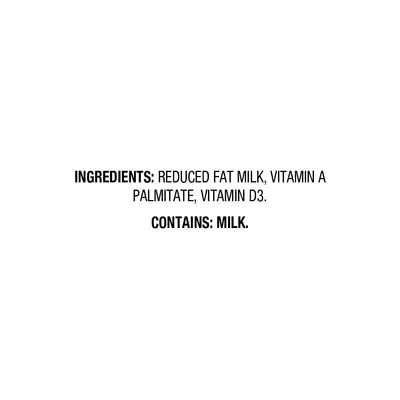 Communicates product transparency by listing the simple ingredient composition and highlighting vitamin fortification to reassure health-conscious shoppers.