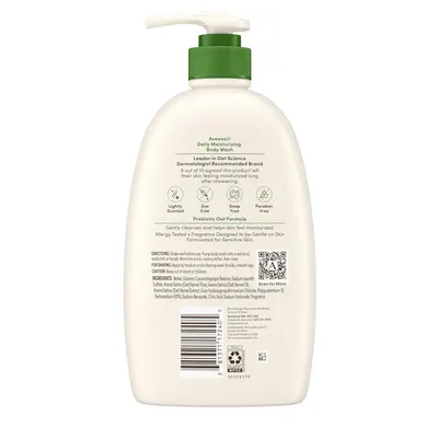 Communicates multiple product benefits and features in a segmented layout to reassure shoppers about the gentle, safe, and effective formulation suitable for sensitive skin.