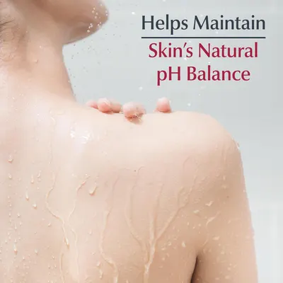 Communicates that the product helps maintain the skin's natural pH balance, reassuring shoppers that it is gentle and skin-friendly.