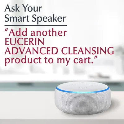 Demonstrates how to use voice commands with a smart speaker to add the product to cart, highlighting the convenience of hands-free shopping. Communicates the ease and convenience of reordering the…