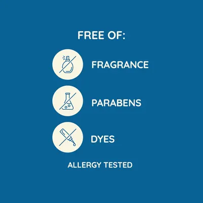 Communicates that the product is free of common irritants and allergens, reassuring shoppers with sensitive skin or health concerns that it is safe to use. Highlights multiple safety and purity…