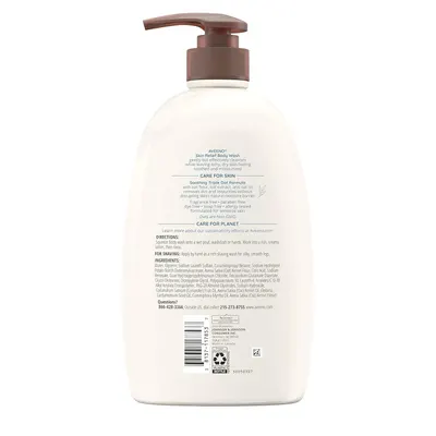 Shows the back of the product bottle with full ingredient list, directions, and product information for shoppers who want detailed information before purchase.