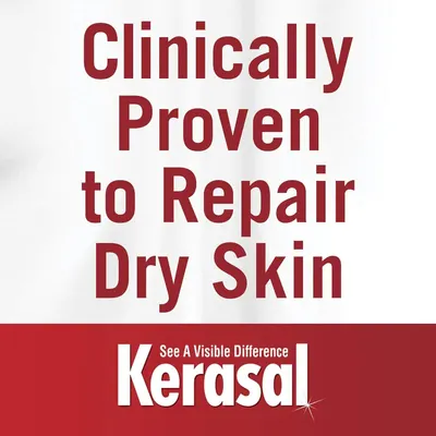 Communicates that the product is clinically proven to repair dry skin, providing scientific credibility and reassurance to shoppers seeking effective skincare solutions.