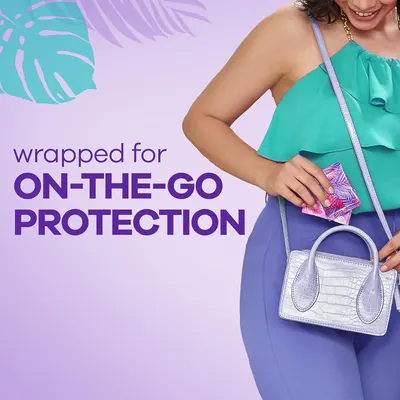 Communicates that the product is designed for on-the-go protection, emphasizing portability and convenience for active lifestyles.