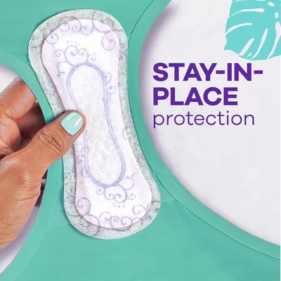 Communicates that the pad features stay-in-place protection to reassure shoppers that it won't shift or move during use.