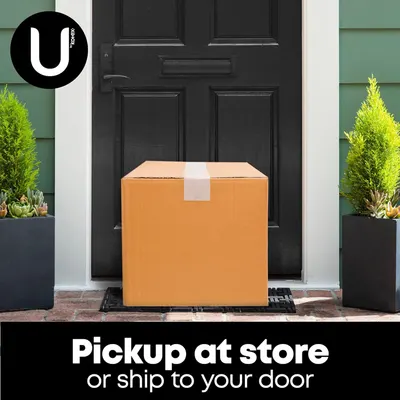 Communicates the convenience of flexible shopping options, reassuring customers they can either pick up in-store or have items shipped directly to their home.