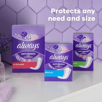 Showcases the brand's product lineup side-by-side, displaying three different size options (Extra Long, Regular, Long) to help shoppers choose the right variant for their needs.