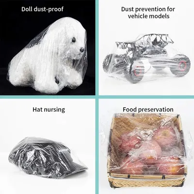 Demonstrates the versatility of the product by showing four distinct use cases where it can protect or preserve different items, reassuring shoppers that this is a multi-purpose solution.