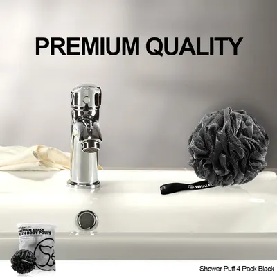 Showcases the product in a real-world bathroom environment to communicate premium quality and help shoppers visualize the product in their own home.