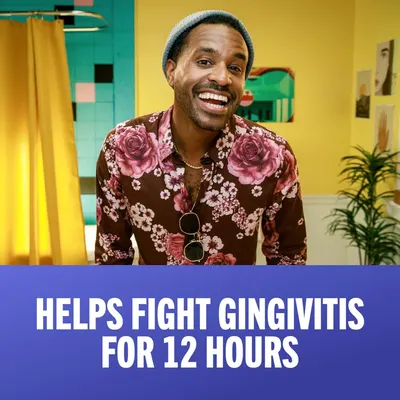 Communicates a specific time-based performance claim to reassure shoppers that the product provides extended protection against gingivitis for 12 hours. Highlights the primary health benefit of…