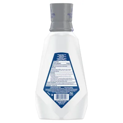 Displays the product bottle from the back to show packaging details, ingredients, and usage instructions in a clean catalog-style format.