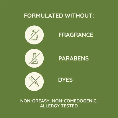 Communicates that the product is formulated without potentially harmful or irritating ingredients and has been allergy tested, reassuring shoppers with sensitive skin or ingredient concerns.