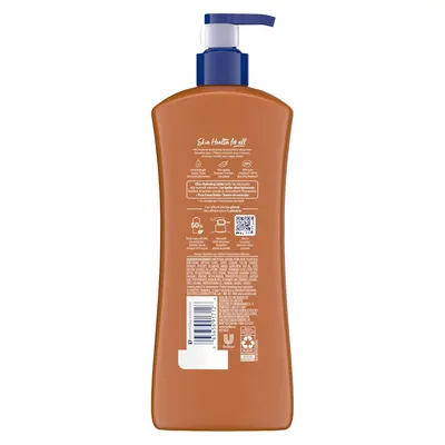 Provides a clean, catalog-style view of the product bottle from the back to show ingredients, usage instructions, and brand messaging.