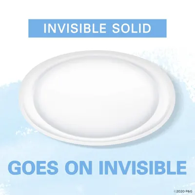 Communicates that the product goes on clear/invisible, reassuring shoppers that it won't leave white marks or residue on clothing.