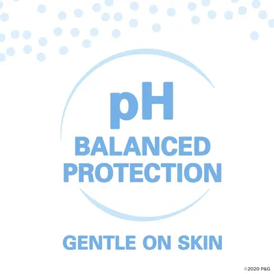 Communicates that the product is pH balanced and gentle on skin, reassuring shoppers that it is safe and suitable for sensitive skin.